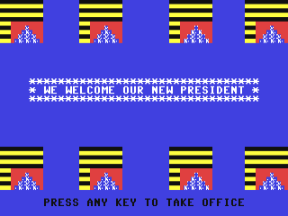 Banana Drama title screen for Commodore 64
